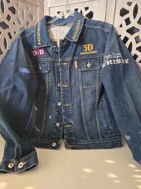 NWT Cinch Denim Jacket Men's Size M Snake River Rodeo Contest